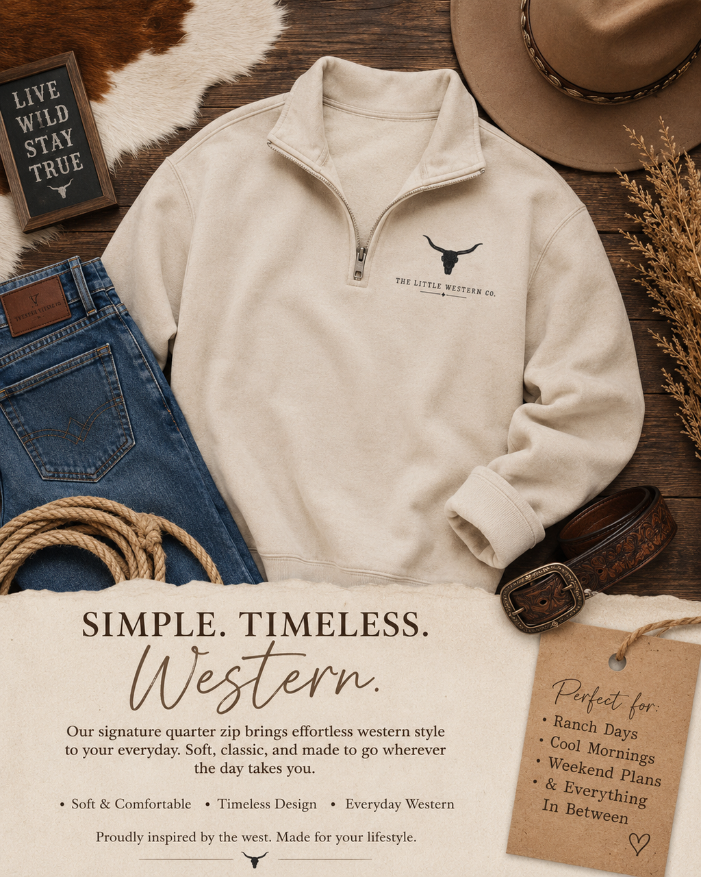 Quarter zip Jumper